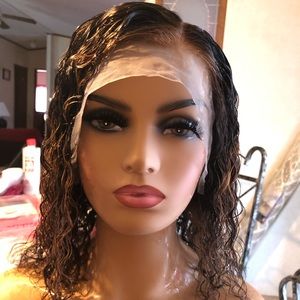 12 inch deepwave lace front wig 13x6